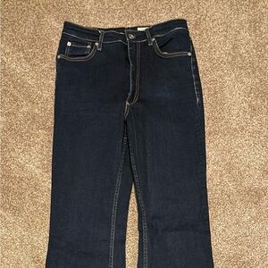 rag & bone high rise Casey flare dark wash size 27